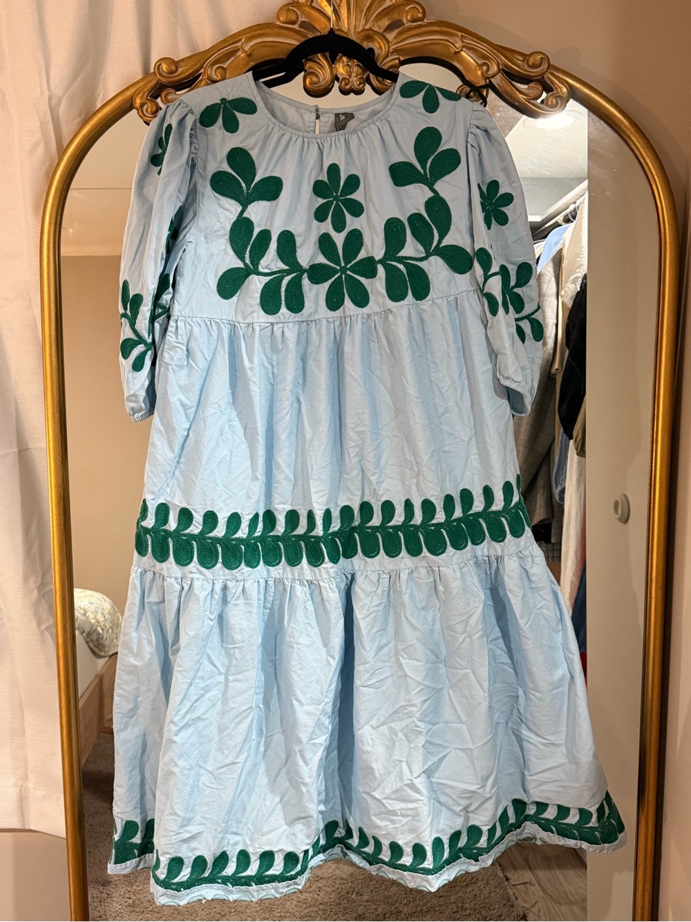 Anthropologie Light Blue Dress